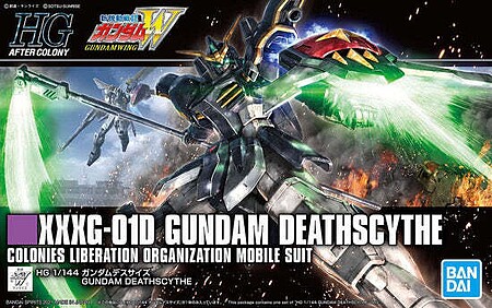 Bandai HG Gundam - XXXG-01D Gundam Deathscythe Snap Together Plastic Model Figure Kit #2554745