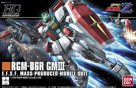 Bandai HG Gundam - RGM-86R GMIII Snap Together Plastic Model Figure Kit 1/144 Scale #50558
