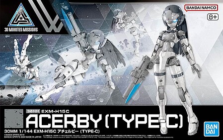 Bandai 30MM - EXM-H15C Acerby (Type-C) Snap Together Plastic Model Figure Kit 1/144 Scale #5066294