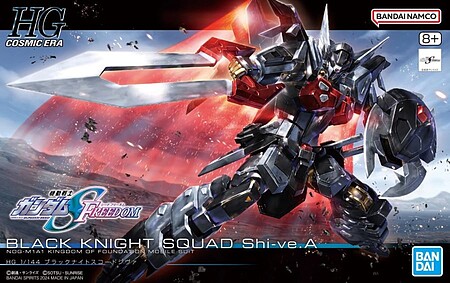 Bandai HG Gundam - Black Knight Squad Shi-ve.A Snap Together Plastic Model Figure Kit #5066295