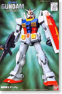 Bandai Fg-01 Rx-78-2 Gundam (Snap) Plastic Model Figure Kit 1/144 Scale #72385