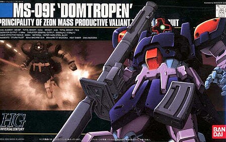 Bandai HG Gundam - MS-09F Domtropen Snap Together Plastic Model Figure Kit 1/144 Scale #78209