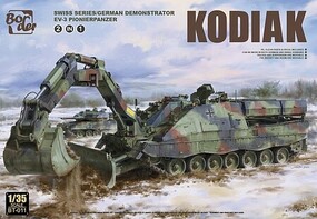 Border Kodiak EV3 Pionierpanzer Tank Swiss/German (2 in 1) Plastic Model Tank Kit 1/35 Scale #bt11