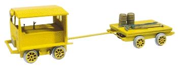 Berkshire Motor Car/Trailer w/Accessories O Scale Model Train Freight Car #460