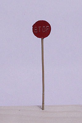 Berkshire Watchmans stop sign    4/ - O-Scale (4)