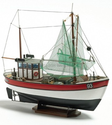 Billing-Boats Rainbow Double-Masted Coastal Ship Cutter Boat w/Vacu-Form Hull Wooden Boat Model Kit 1/60