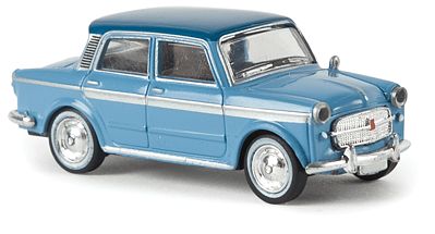 Berkina 1958 Fiat 1200 Grand Luce Assembled 2 Tone Blue Model Railroad Vehicle HO Scale #22208