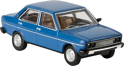 Berkina 1974-1978 Fiat 131 Mirafiori Sedan Assembled Blue Model Railroad Vehicle HO Scale #22601