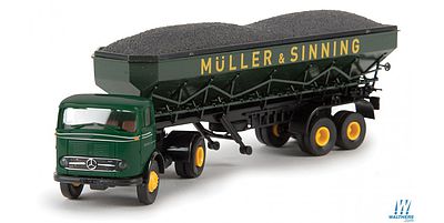 Berkina MB Coal Truck with Load Muller HO Scale Model Railroad Vehicle #48015
