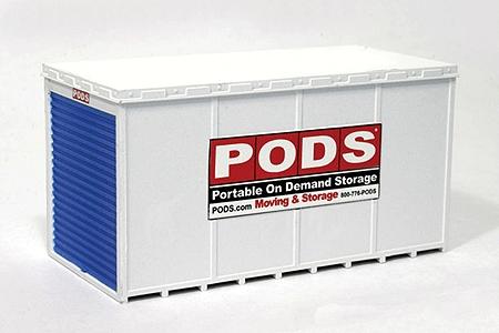BLMS PODS(R) Moving & Storage Container HO Scale Model Railroad Building #4115