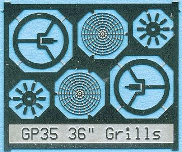 BLMS Fan Grill 36 without Center Plate Model Railroad Scratch Supply #88