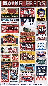 Blair-Line Vintage Feed & Seed Storefront & Advertising Signs HO Scale ...