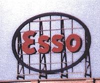 Blair-Line Laser-Cut Wood Billboards Esso HO Scale Model Railroad Roadway Accessory #1510