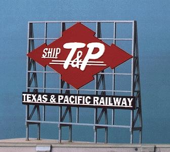 Blair-Line Ship T&P Texas & Pacific Railway Billboard HO Scale Model Railroad Roadway Accessory #1531