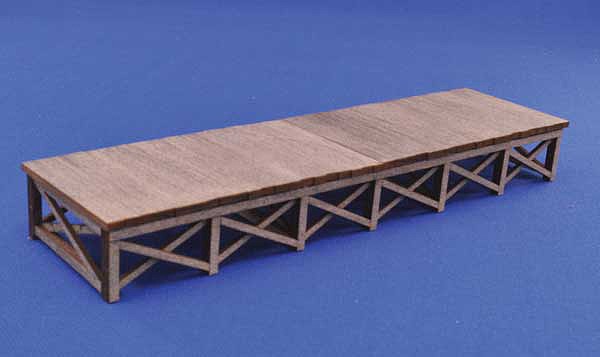 Blair Line 172 - Laser-Cut Wood Kit - Loading Dock - 5-3/4 x 1-1/2 14.6 x 3.8cm - HO Scale