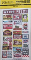 Blair-Line Vintage Feed & Seed Signs - O-Scale