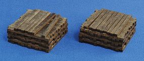 Blair-Line Pile O' Ties (Assembled) Stained pkg(2) HO Scale Model Railroad Building Acccesory #2811