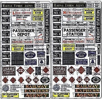 Blair-Line Signs for RR stations & depots (2) N Scale Model Railroad Building Signs #56