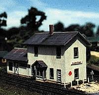 Blair-Line Blairstown 2-Story Depot N Scale Model Railroad Building Kit #78
