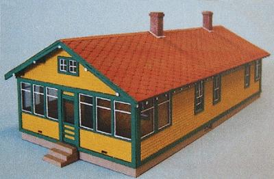Blair-Line Santa Fe 6-Room Section House Kit N Scale Model Railroad Building #94