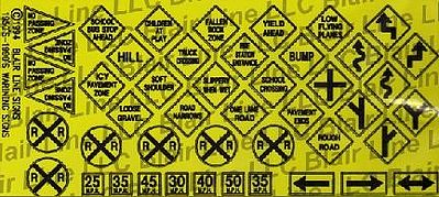 Blair-Line-Signs Warning Signs #2 N Scale Model Railroad Billboard Sign #6