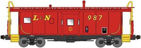 Bluford International Car Bay Window Caboose Phase 2 L&N #989 N Scale Model Train Freight Car #42151