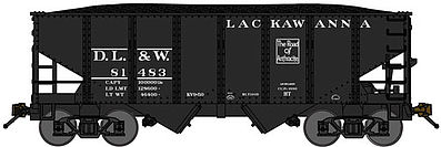 Bluford USRA 306 2-Bay Hopper Delaware, Lackawanna & Western N Scale Model Train Freight Car #60272