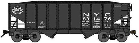 Bluford 8-Panel 2-Bay Open Hopper New York Central #831720 N Scale Model Train Freight Car #65271