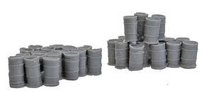 Bar-Mills Assorted 55-Gallon Drums 2 Large Groups N Scale Model Railroad Building Accessory #1002