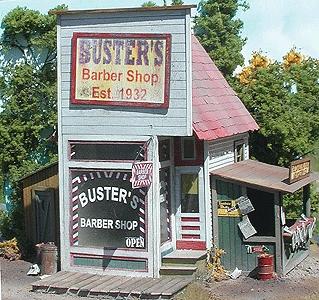 Bar Mills Buster s Barber  Shop  Laser Cut Wood Kit O 