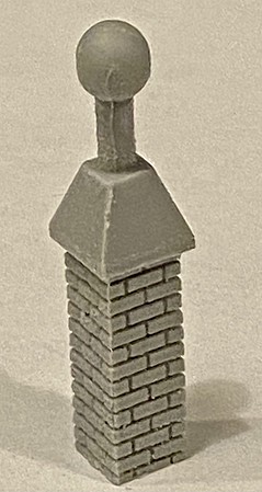 Bar-Mills Vented Chimney 3pk HO Scale Model Railroad Building Accessory #2035