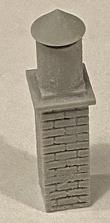Bar-Mills Roof Capped Chimney 3pk HO Scale Model Railroad Building Accessory #2039