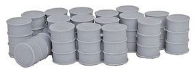 Bar-Mills 55-Gallon Drums with Closed Tops (Unpainted) O Scale Model Railroad Building Accessory #4017