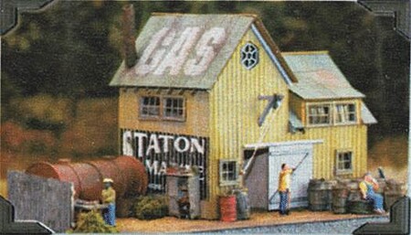 Bar-Mills Staton Marine - Kit - 4-1/2 x 7-1/2 11.4 x 19.1cm HO Scale Model Railroad Building #402