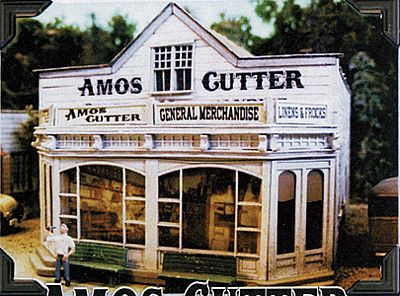 Bar-Mills Amos Cutter General Merchandise - Kit HO Scale Model Railroad Building #462