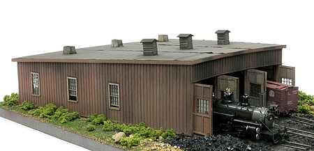 Banta Sargents Roundhouse (HOn3) HO Scale Model Railroad Building Kit #2062