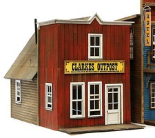 Clarkes Outpost HO Scale Model Railroad Building Kit #2121