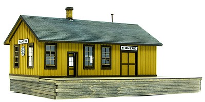 Banta Monero Depot HO Scale Model Railroad Building Kit #2137