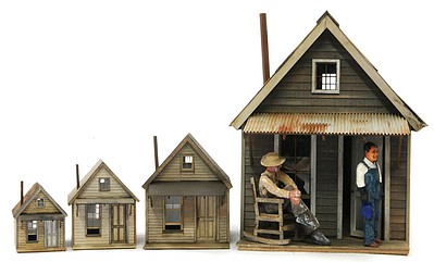 Banta Miners Shack/Cabin O Scale Model Railroad Building Kit #6078