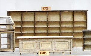 Banta Long Shelf Unit O Scale Model Railroad Building Accessory Kit #703