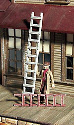 Banta Wood Ladder Set (5) O Scale Model Railroad Building Accessory Kit #719