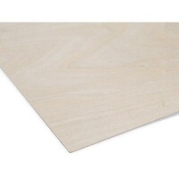 BudNosen Birch Plywood 1/64' x 12 x 12 (3 ply) (6) Hobby and Craft Building Supply #6215