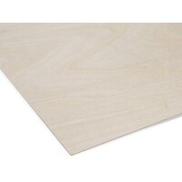 BudNosen Birch Plywood 1/8'' x 12'' x 24'' 3 ply sheets (6) Hobby and Craft Building Supply #6253