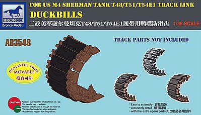 Bronco Duckbills for US M4 Sherman Tank T48 Plastic Model Military Vehicle 1/35 Scale #03548