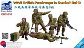 Bronco WWII British Paratroops B Plastic Model Military Figure Kit 1/35 Scale #35131