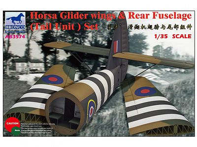 Bronco Horsa Glider Wings and Rear Fuse Plastic Model Aircraft Accessory 1/35 Scale #3574