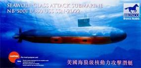 Bronco USS SSN 21/22 Seawolf Class Attack Submarine Plastic Model Submarine Kit 1/350 #5001