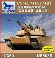 Bronco USMC M1A1 Abrams MBT Plastic Model Tank Kit 1/350 Scale #5035