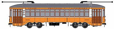 Bowser 2-Truck Streetcar Executive Line - Atlantic City #6845 HO Scale Trolley and Hand Cars #12818
