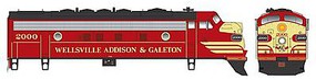 Bowser EMD F7A DC Wellsville Addison & Galeton #2000